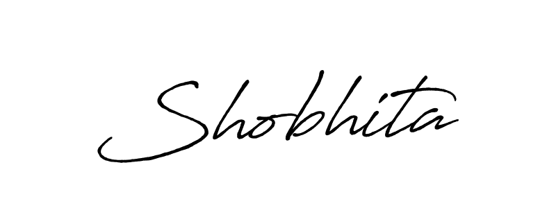 How to make Shobhita signature? Antro_Vectra_Bolder is a professional autograph style. Create handwritten signature for Shobhita name. Shobhita signature style 7 images and pictures png