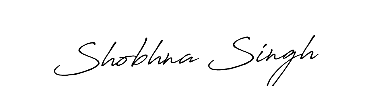 Make a beautiful signature design for name Shobhna Singh. With this signature (Antro_Vectra_Bolder) style, you can create a handwritten signature for free. Shobhna Singh signature style 7 images and pictures png