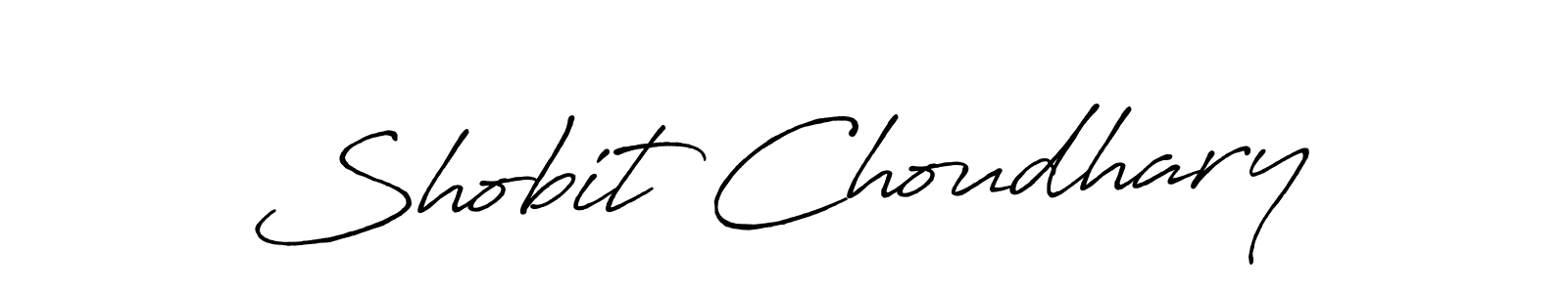 You should practise on your own different ways (Antro_Vectra_Bolder) to write your name (Shobit Choudhary) in signature. don't let someone else do it for you. Shobit Choudhary signature style 7 images and pictures png