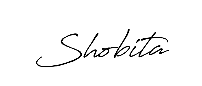 Make a beautiful signature design for name Shobita. With this signature (Antro_Vectra_Bolder) style, you can create a handwritten signature for free. Shobita signature style 7 images and pictures png