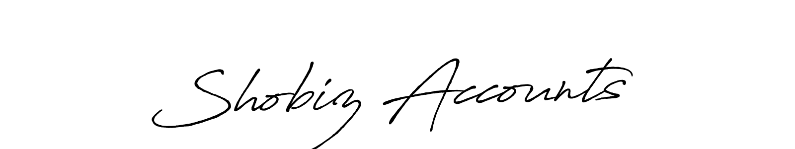 if you are searching for the best signature style for your name Shobiz Accounts . so please give up your signature search. here we have designed multiple signature styles  using Antro_Vectra_Bolder. Shobiz Accounts  signature style 7 images and pictures png