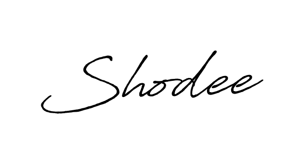 How to make Shodee name signature. Use Antro_Vectra_Bolder style for creating short signs online. This is the latest handwritten sign. Shodee signature style 7 images and pictures png