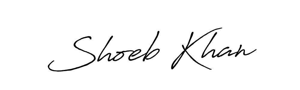 Also we have Shoeb Khan name is the best signature style. Create professional handwritten signature collection using Antro_Vectra_Bolder autograph style. Shoeb Khan signature style 7 images and pictures png