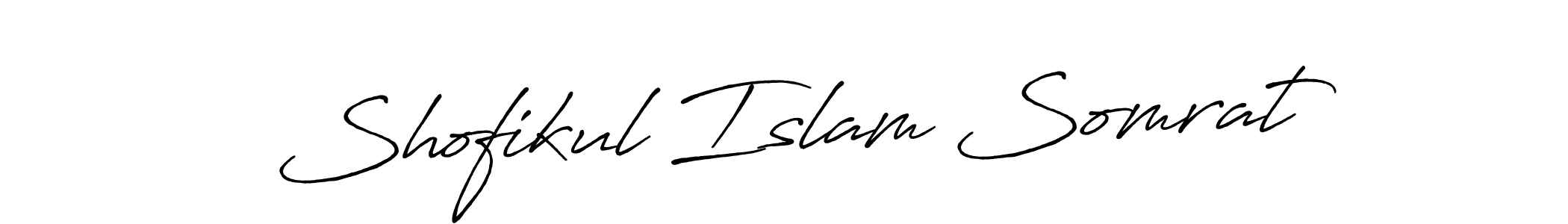 Antro_Vectra_Bolder is a professional signature style that is perfect for those who want to add a touch of class to their signature. It is also a great choice for those who want to make their signature more unique. Get Shofikul Islam Somrat name to fancy signature for free. Shofikul Islam Somrat signature style 7 images and pictures png