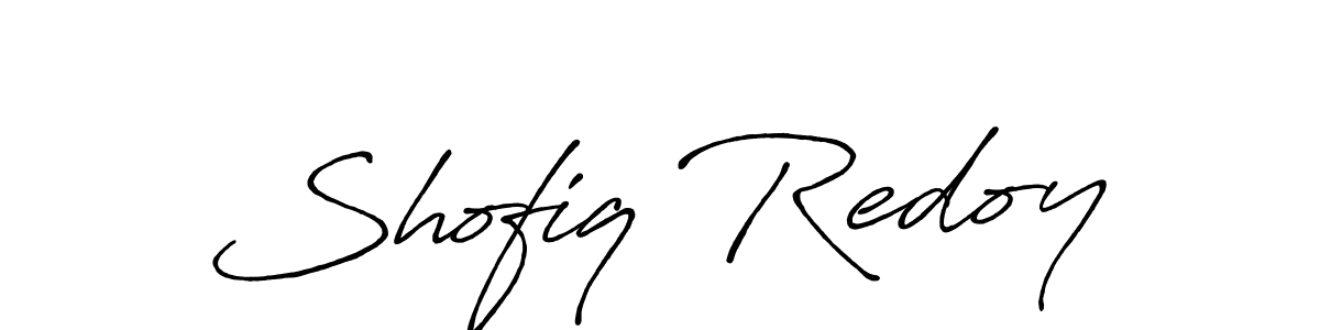 Shofiq Redoy stylish signature style. Best Handwritten Sign (Antro_Vectra_Bolder) for my name. Handwritten Signature Collection Ideas for my name Shofiq Redoy. Shofiq Redoy signature style 7 images and pictures png