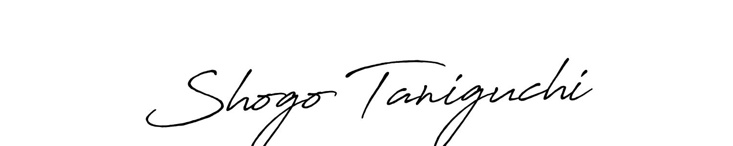 Antro_Vectra_Bolder is a professional signature style that is perfect for those who want to add a touch of class to their signature. It is also a great choice for those who want to make their signature more unique. Get Shogo Taniguchi name to fancy signature for free. Shogo Taniguchi signature style 7 images and pictures png