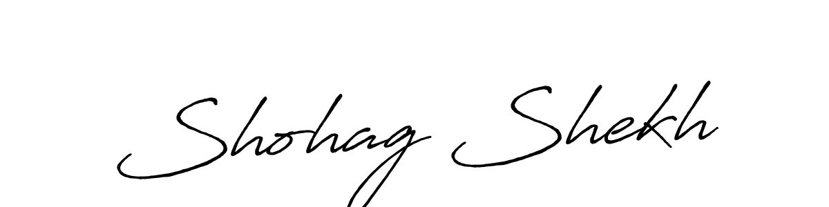 Antro_Vectra_Bolder is a professional signature style that is perfect for those who want to add a touch of class to their signature. It is also a great choice for those who want to make their signature more unique. Get Shohag Shekh name to fancy signature for free. Shohag Shekh signature style 7 images and pictures png