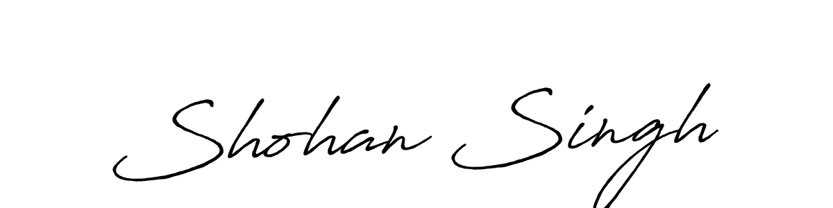 How to make Shohan Singh signature? Antro_Vectra_Bolder is a professional autograph style. Create handwritten signature for Shohan Singh name. Shohan Singh signature style 7 images and pictures png