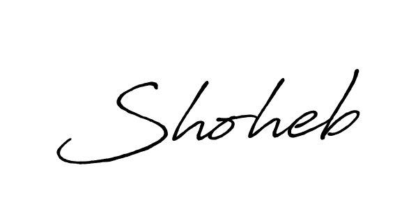 Make a beautiful signature design for name Shoheb. With this signature (Antro_Vectra_Bolder) style, you can create a handwritten signature for free. Shoheb signature style 7 images and pictures png