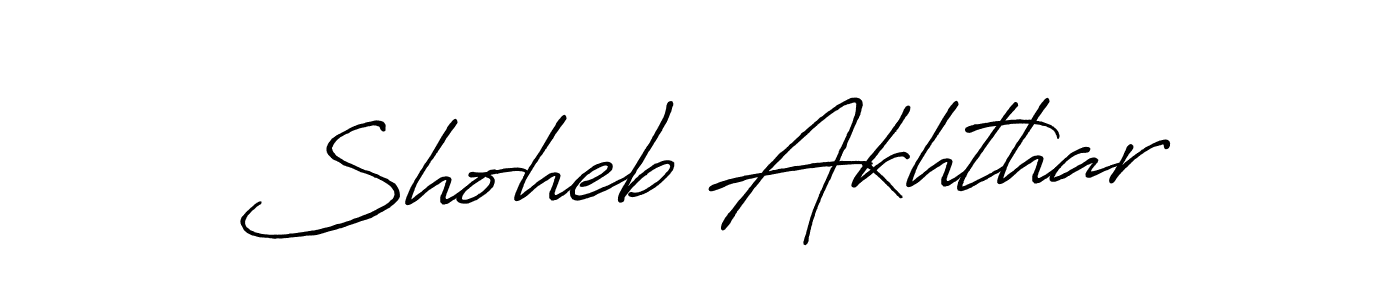 Also we have Shoheb Akhthar name is the best signature style. Create professional handwritten signature collection using Antro_Vectra_Bolder autograph style. Shoheb Akhthar signature style 7 images and pictures png
