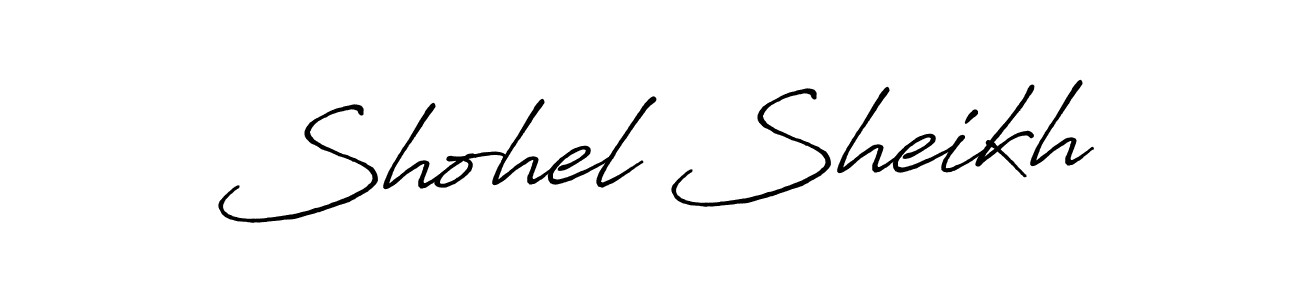 Also we have Shohel Sheikh name is the best signature style. Create professional handwritten signature collection using Antro_Vectra_Bolder autograph style. Shohel Sheikh signature style 7 images and pictures png