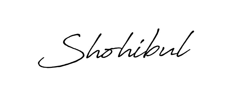 Create a beautiful signature design for name Shohibul. With this signature (Antro_Vectra_Bolder) fonts, you can make a handwritten signature for free. Shohibul signature style 7 images and pictures png