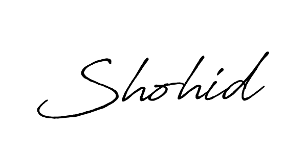 Make a beautiful signature design for name Shohid. With this signature (Antro_Vectra_Bolder) style, you can create a handwritten signature for free. Shohid signature style 7 images and pictures png