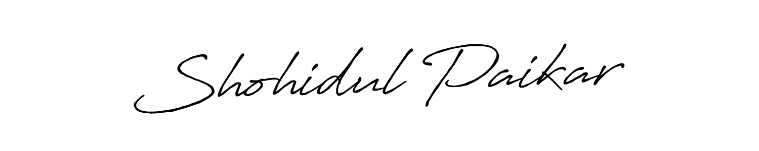 Also You can easily find your signature by using the search form. We will create Shohidul Paikar name handwritten signature images for you free of cost using Antro_Vectra_Bolder sign style. Shohidul Paikar signature style 7 images and pictures png