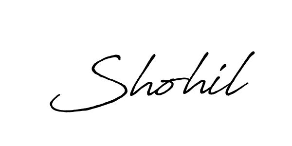 The best way (Antro_Vectra_Bolder) to make a short signature is to pick only two or three words in your name. The name Shohil include a total of six letters. For converting this name. Shohil signature style 7 images and pictures png
