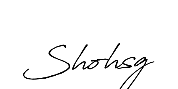 How to make Shohsg name signature. Use Antro_Vectra_Bolder style for creating short signs online. This is the latest handwritten sign. Shohsg signature style 7 images and pictures png