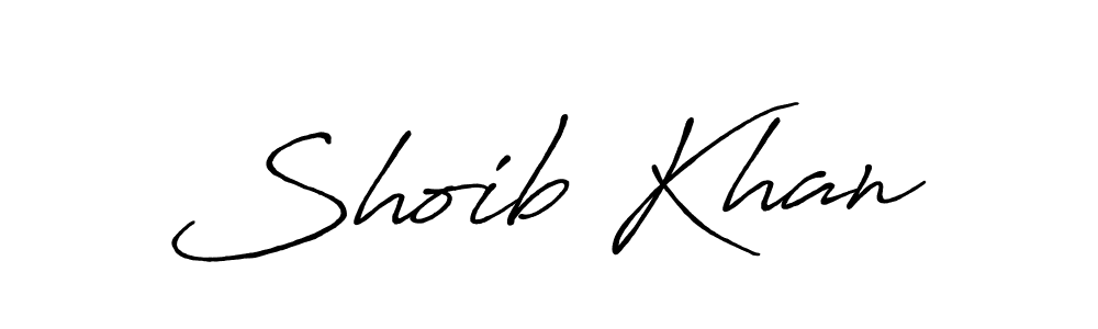 You should practise on your own different ways (Antro_Vectra_Bolder) to write your name (Shoib Khan) in signature. don't let someone else do it for you. Shoib Khan signature style 7 images and pictures png