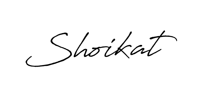 Make a beautiful signature design for name Shoikat. With this signature (Antro_Vectra_Bolder) style, you can create a handwritten signature for free. Shoikat signature style 7 images and pictures png