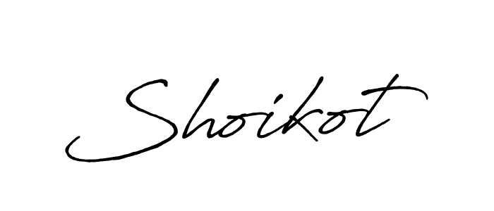 Use a signature maker to create a handwritten signature online. With this signature software, you can design (Antro_Vectra_Bolder) your own signature for name Shoikot. Shoikot signature style 7 images and pictures png