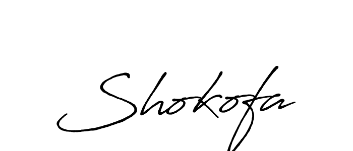 Design your own signature with our free online signature maker. With this signature software, you can create a handwritten (Antro_Vectra_Bolder) signature for name Shokofa. Shokofa signature style 7 images and pictures png