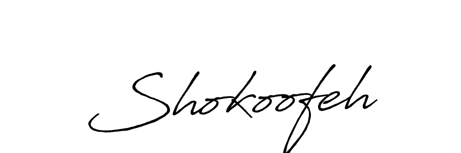 Use a signature maker to create a handwritten signature online. With this signature software, you can design (Antro_Vectra_Bolder) your own signature for name Shokoofeh. Shokoofeh signature style 7 images and pictures png