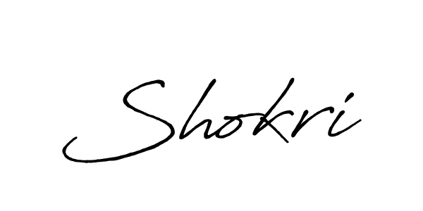 Create a beautiful signature design for name Shokri. With this signature (Antro_Vectra_Bolder) fonts, you can make a handwritten signature for free. Shokri signature style 7 images and pictures png