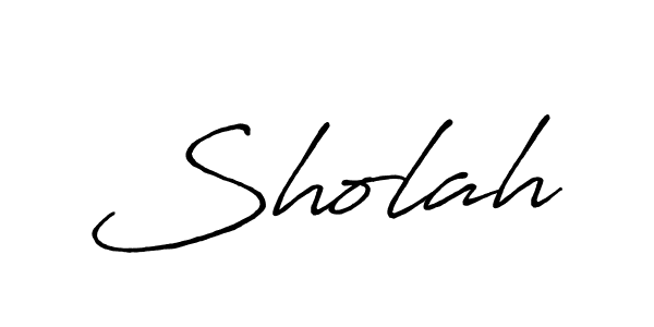 Also we have Sholah name is the best signature style. Create professional handwritten signature collection using Antro_Vectra_Bolder autograph style. Sholah signature style 7 images and pictures png