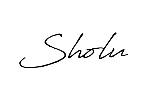 It looks lik you need a new signature style for name Sholu. Design unique handwritten (Antro_Vectra_Bolder) signature with our free signature maker in just a few clicks. Sholu signature style 7 images and pictures png