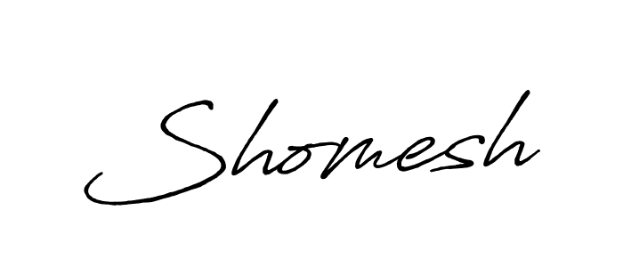 Also we have Shomesh name is the best signature style. Create professional handwritten signature collection using Antro_Vectra_Bolder autograph style. Shomesh signature style 7 images and pictures png