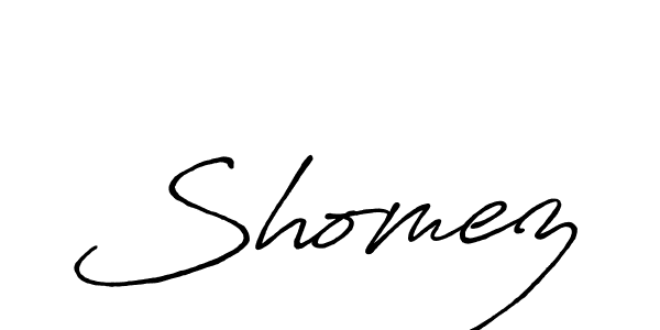How to make Shomez name signature. Use Antro_Vectra_Bolder style for creating short signs online. This is the latest handwritten sign. Shomez signature style 7 images and pictures png