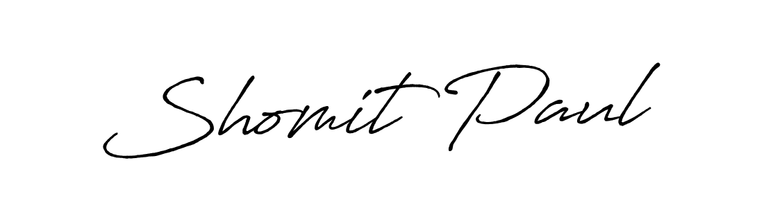 It looks lik you need a new signature style for name Shomit Paul. Design unique handwritten (Antro_Vectra_Bolder) signature with our free signature maker in just a few clicks. Shomit Paul signature style 7 images and pictures png