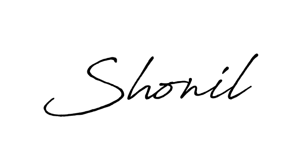 Similarly Antro_Vectra_Bolder is the best handwritten signature design. Signature creator online .You can use it as an online autograph creator for name Shonil. Shonil signature style 7 images and pictures png