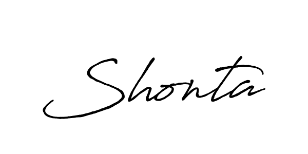 It looks lik you need a new signature style for name Shonta. Design unique handwritten (Antro_Vectra_Bolder) signature with our free signature maker in just a few clicks. Shonta signature style 7 images and pictures png