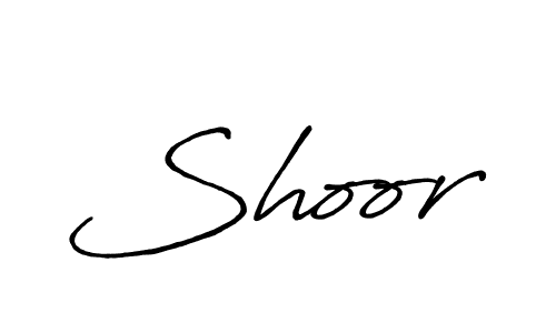 Make a beautiful signature design for name Shoor. With this signature (Antro_Vectra_Bolder) style, you can create a handwritten signature for free. Shoor signature style 7 images and pictures png