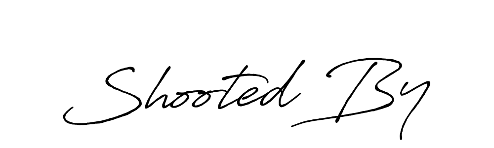 Use a signature maker to create a handwritten signature online. With this signature software, you can design (Antro_Vectra_Bolder) your own signature for name Shooted By. Shooted By signature style 7 images and pictures png