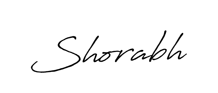 Use a signature maker to create a handwritten signature online. With this signature software, you can design (Antro_Vectra_Bolder) your own signature for name Shorabh. Shorabh signature style 7 images and pictures png