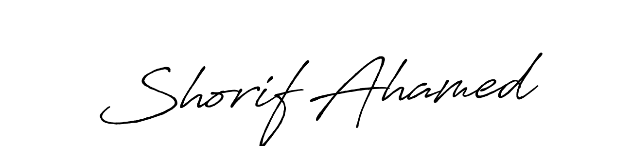 Shorif Ahamed stylish signature style. Best Handwritten Sign (Antro_Vectra_Bolder) for my name. Handwritten Signature Collection Ideas for my name Shorif Ahamed. Shorif Ahamed signature style 7 images and pictures png