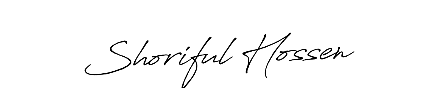 if you are searching for the best signature style for your name Shoriful Hossen. so please give up your signature search. here we have designed multiple signature styles  using Antro_Vectra_Bolder. Shoriful Hossen signature style 7 images and pictures png