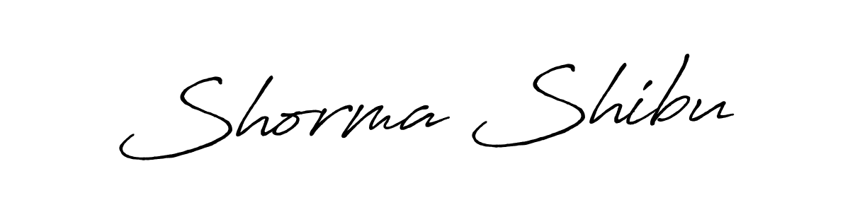 Use a signature maker to create a handwritten signature online. With this signature software, you can design (Antro_Vectra_Bolder) your own signature for name Shorma Shibu. Shorma Shibu signature style 7 images and pictures png