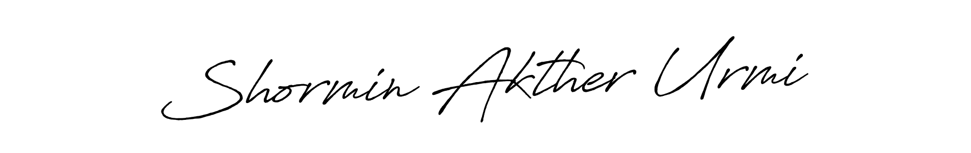 Make a beautiful signature design for name Shormin Akther Urmi. Use this online signature maker to create a handwritten signature for free. Shormin Akther Urmi signature style 7 images and pictures png