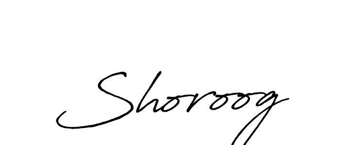 How to make Shoroog name signature. Use Antro_Vectra_Bolder style for creating short signs online. This is the latest handwritten sign. Shoroog signature style 7 images and pictures png
