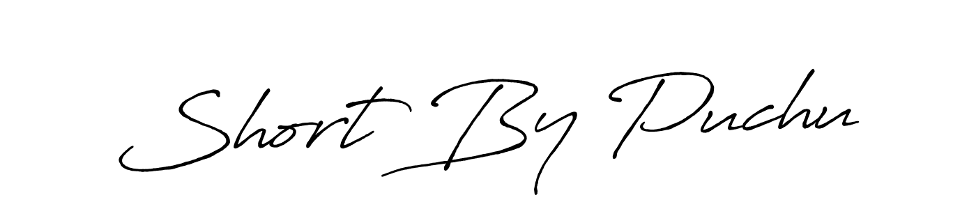 How to Draw Short By Puchu signature style? Antro_Vectra_Bolder is a latest design signature styles for name Short By Puchu. Short By Puchu signature style 7 images and pictures png