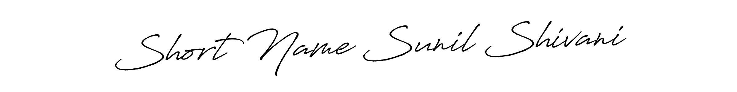 How to make Short Name Sunil Shivani name signature. Use Antro_Vectra_Bolder style for creating short signs online. This is the latest handwritten sign. Short Name Sunil Shivani signature style 7 images and pictures png