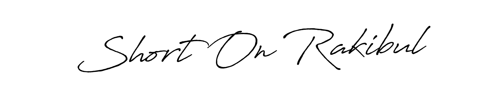 This is the best signature style for the Short On Rakibul name. Also you like these signature font (Antro_Vectra_Bolder). Mix name signature. Short On Rakibul signature style 7 images and pictures png