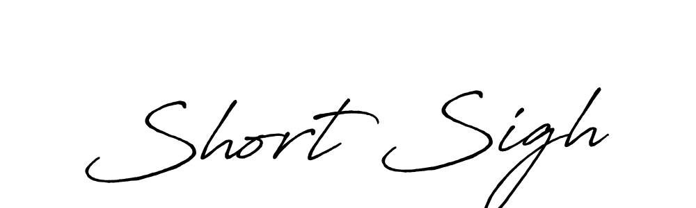Similarly Antro_Vectra_Bolder is the best handwritten signature design. Signature creator online .You can use it as an online autograph creator for name Short Sigh. Short Sigh signature style 7 images and pictures png