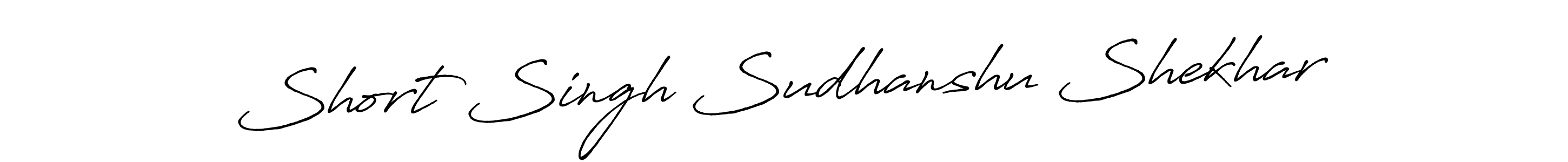 Make a beautiful signature design for name Short Singh Sudhanshu Shekhar. With this signature (Antro_Vectra_Bolder) style, you can create a handwritten signature for free. Short Singh Sudhanshu Shekhar signature style 7 images and pictures png