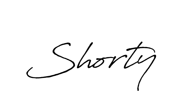 Create a beautiful signature design for name Shorty. With this signature (Antro_Vectra_Bolder) fonts, you can make a handwritten signature for free. Shorty signature style 7 images and pictures png