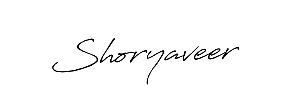 Create a beautiful signature design for name Shoryaveer. With this signature (Antro_Vectra_Bolder) fonts, you can make a handwritten signature for free. Shoryaveer signature style 7 images and pictures png