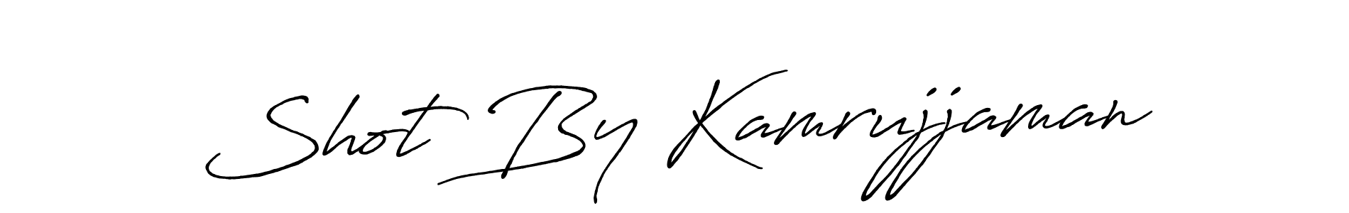 Antro_Vectra_Bolder is a professional signature style that is perfect for those who want to add a touch of class to their signature. It is also a great choice for those who want to make their signature more unique. Get Shot By Kamrujjaman name to fancy signature for free. Shot By Kamrujjaman signature style 7 images and pictures png