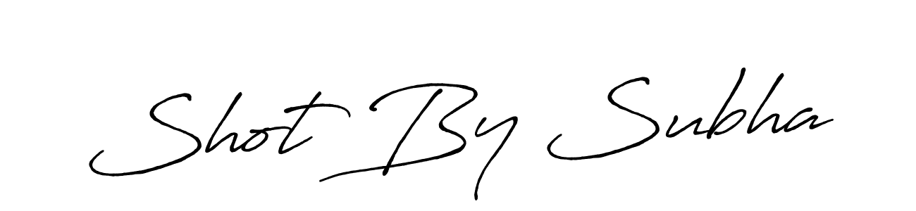 How to make Shot By Subha signature? Antro_Vectra_Bolder is a professional autograph style. Create handwritten signature for Shot By Subha name. Shot By Subha signature style 7 images and pictures png